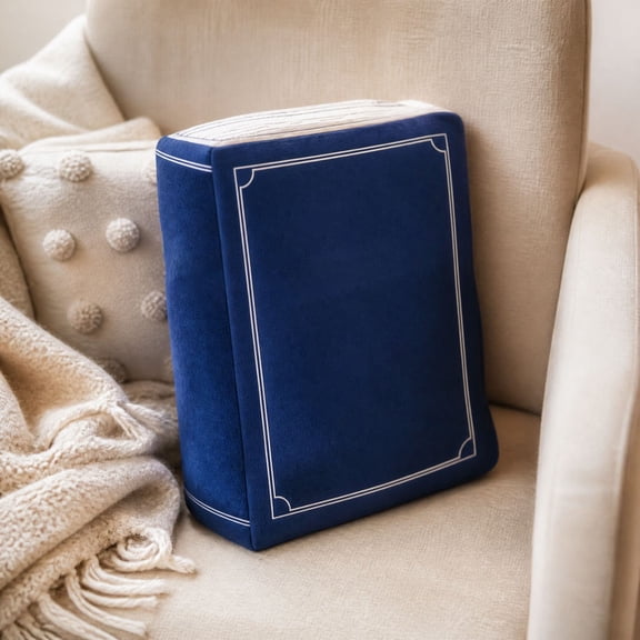 Bible Pillow Book Plush that Opens, Christian Faith Verse Pillow for Mom and Friend, Cozy Decorative Inspirational Gift with Memory Foam Support