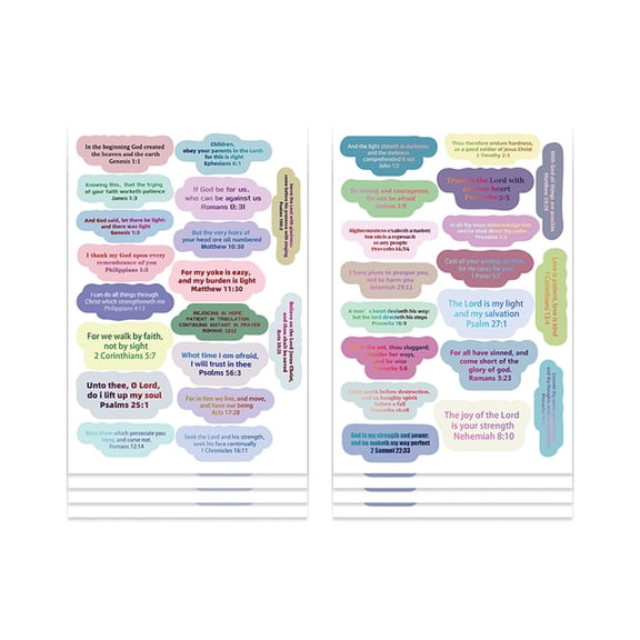 Religious Collage Sticker Bible Verses Sticker for Notebook Journal Scrapbooking