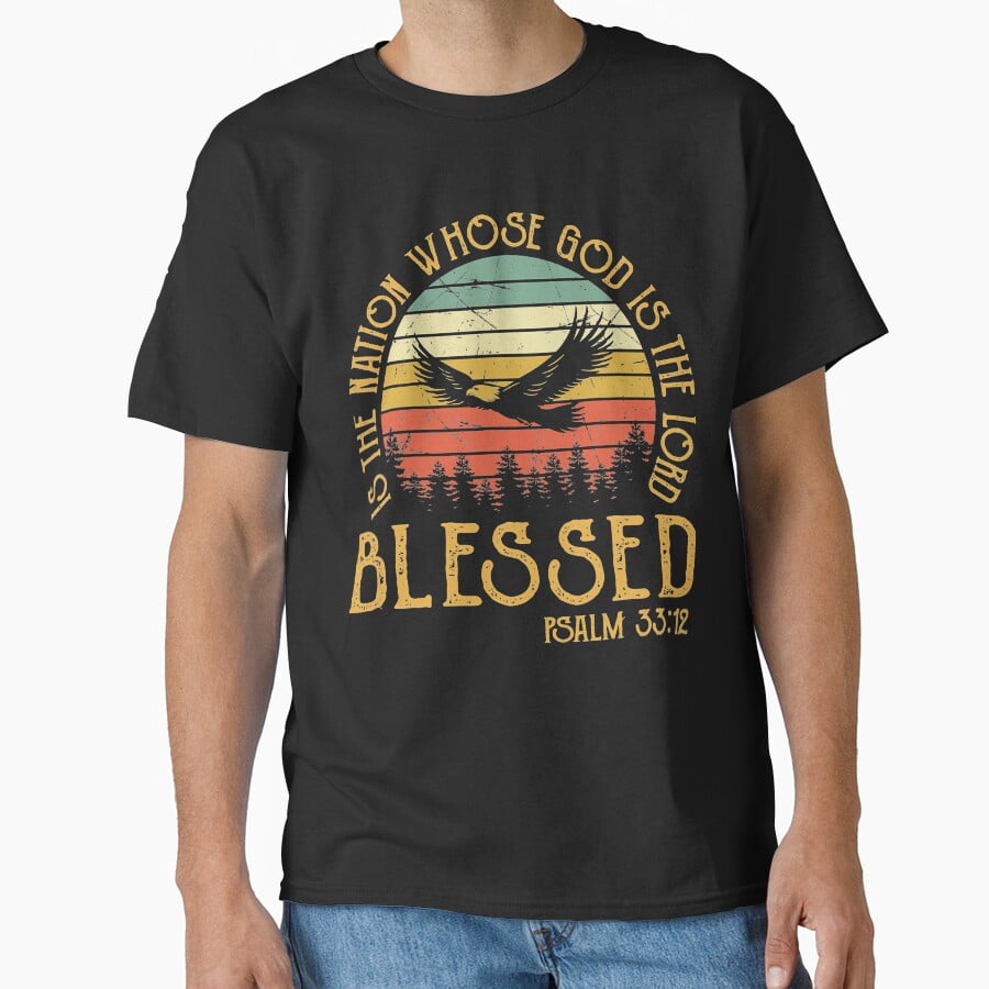 Bible Scripture Verse Psalm Religious Shirt, Casual Graphic Tee ...
