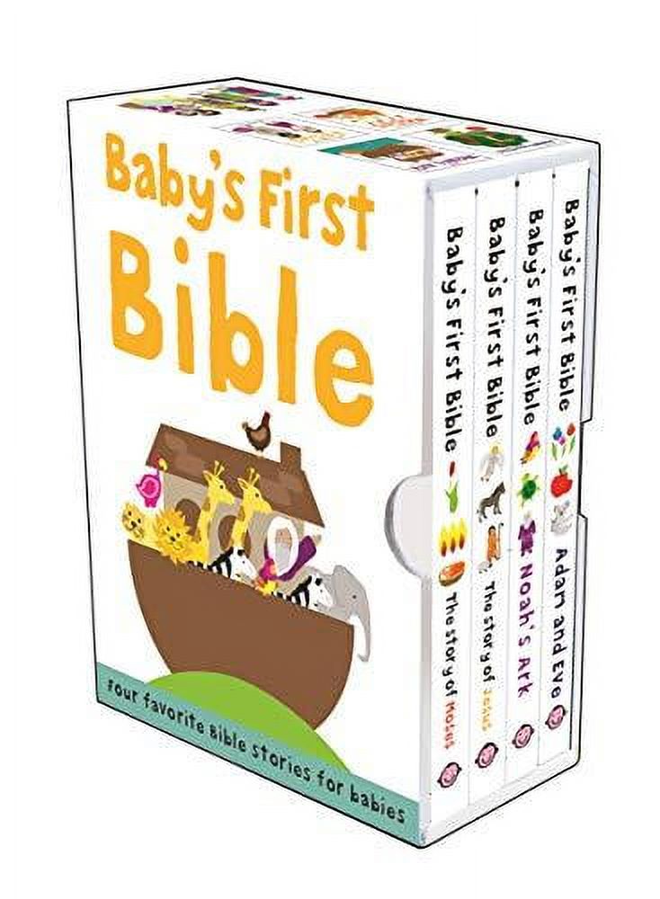 Bible Stories: Baby's First Bible Boxed Set : The Story of Moses, The Story of Jesus, Noah's Ark, and Adam and Eve (Multiple copy pack) - image 1 of 2