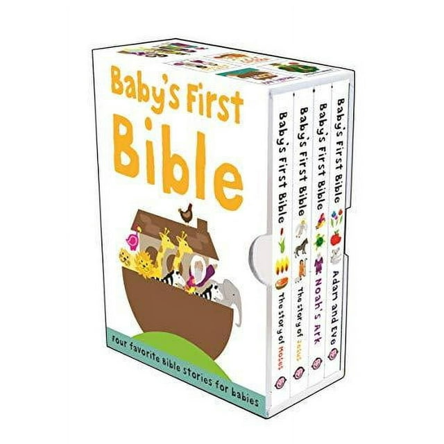 Bible Stories: Baby's First Bible Boxed Set : The Story of Moses, The Story of Jesus, Noah's Ark, and Adam and Eve (Multiple copy pack)