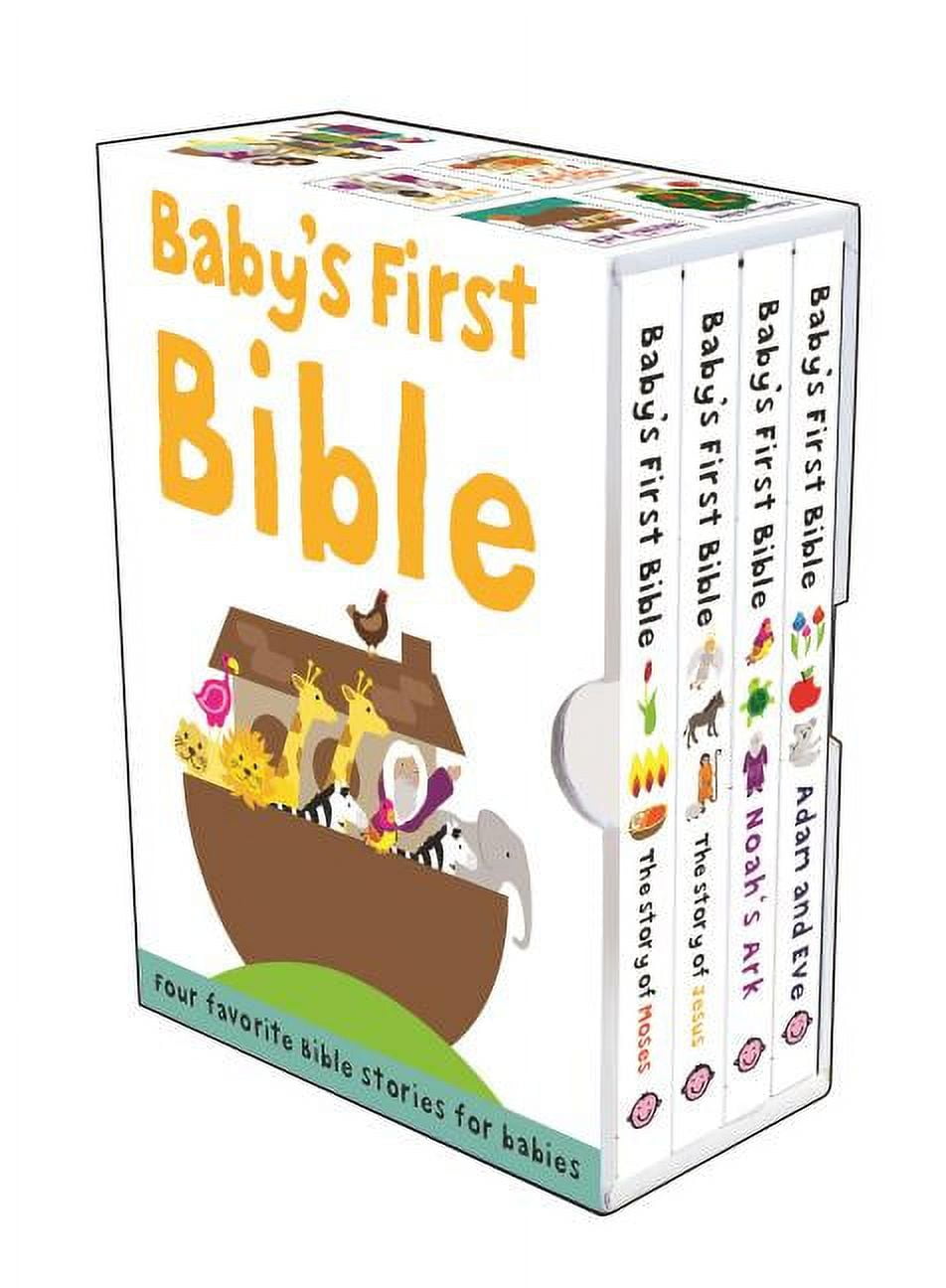 ROGER PRIDDY Bible Stories Baby's First Bible Boxed Set: The Story of Moses, the Story of Jesus, Noah's Ark, and Adam and Eve, (Paperback)