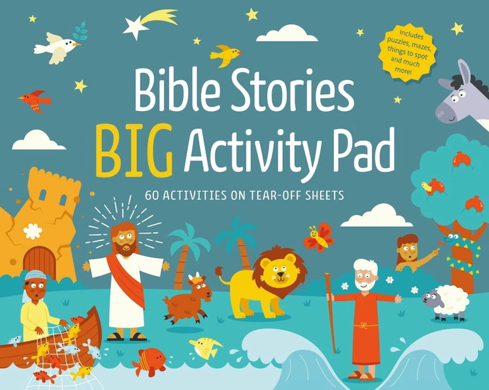 Bible Stories Big Activity Pad: 60 Activities on Tear-Off Sheets for 6-8 Year Olds, (Paperback)