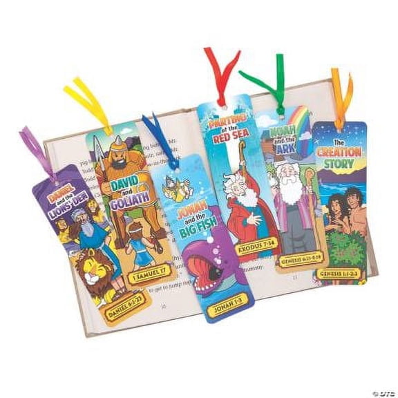 Bible Story Bookmark Assortment, Birthday, Stationery, 48 Pieces