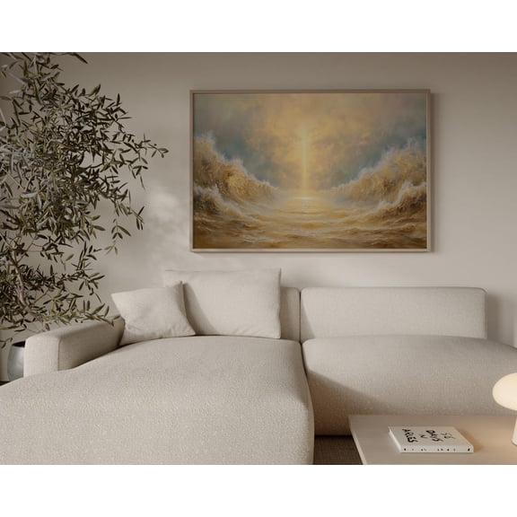 Bible Story Wall Art Moses Parts the Red Sea Christian Home Decor