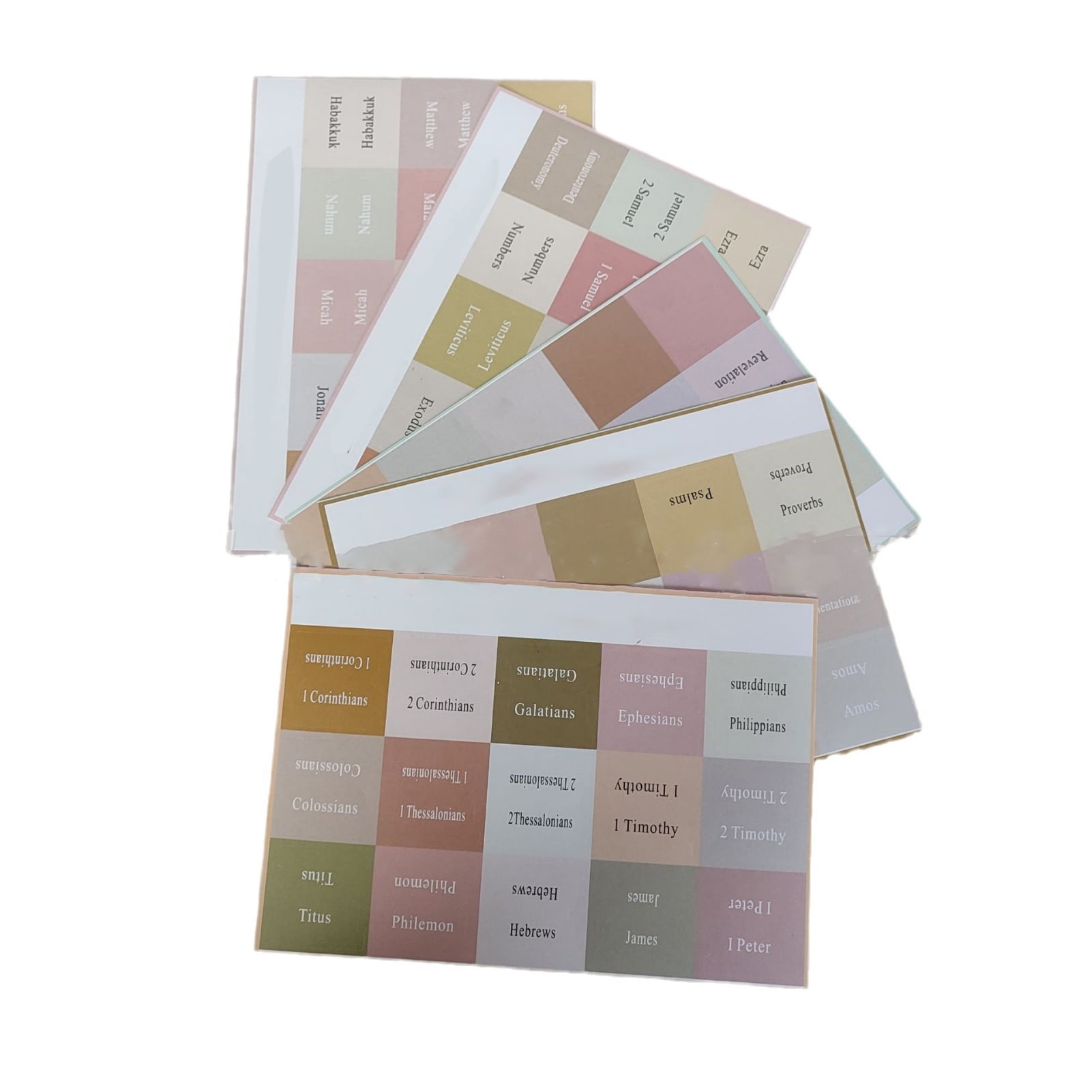 Bible Tabs Clear Large Print Durable Tear Resistant Self Adhesive Bible