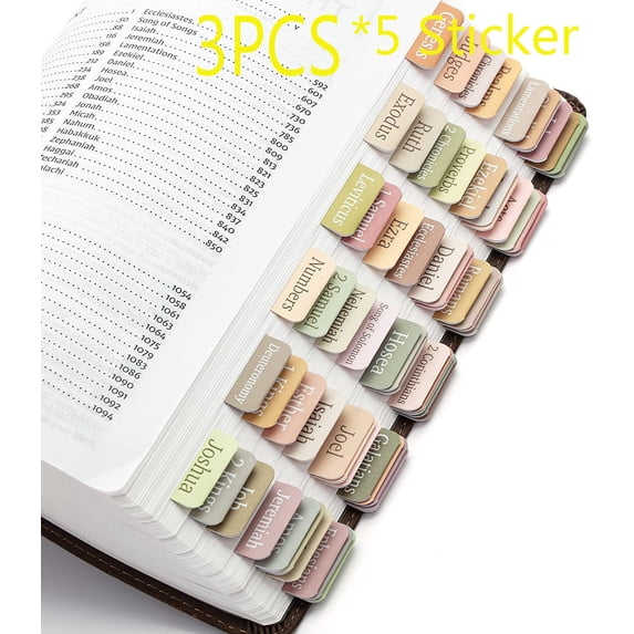 Bible Tabs For Women And Men,Laminated Bible Tabs, Bible Indexs Tabs,Easy To Read and Apply Bible Index Tabs 3PCS