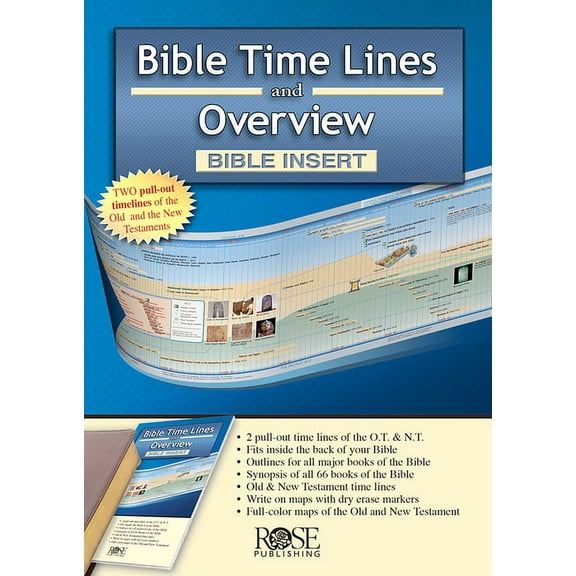 Bible Time Lines and Overview - Bible Insert, (Paperback)