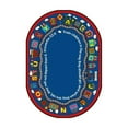 thumbnail image 1 of Bible Train 5'4" x 7'8" Oval Area Rug In Color Multi, 1 of 6
