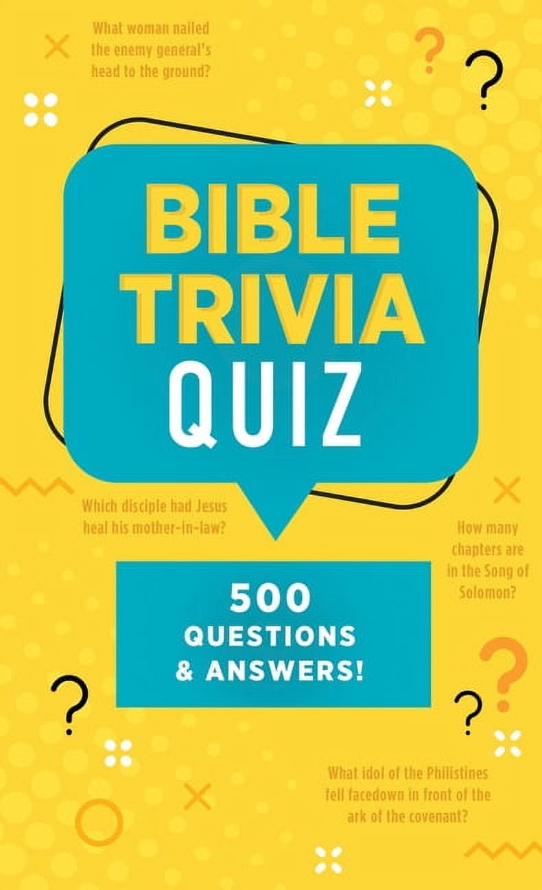 Barbour Publishing, Bible Trivia Quiz, 500 Questions and Answers ...