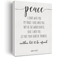 thumbnail image 1 of Bible Verse Art Wall Decor John 14:27 Peace Scripture Canvas Painting Prints for Home Dining Room Living Room Wall Decor Framed Artwork Christian Gifts(12x15 Inch), 1 of 5