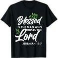 thumbnail image 1 of Bible Verse Blessed Is The Man Who Trusts The Lord Jesus T-Shirt, 1 of 3