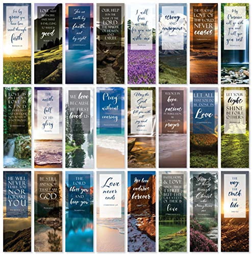 Bible Verse Bookmarks with Full Scripture - Pack of 48 - Walmart.com