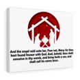 thumbnail image 1 of Bible Verse Canvas Fear Not Mary Luke 1:30-31 Christian Home D√©cor Wall Art Scripture Ready to Hang Faith Print, 1 of 6