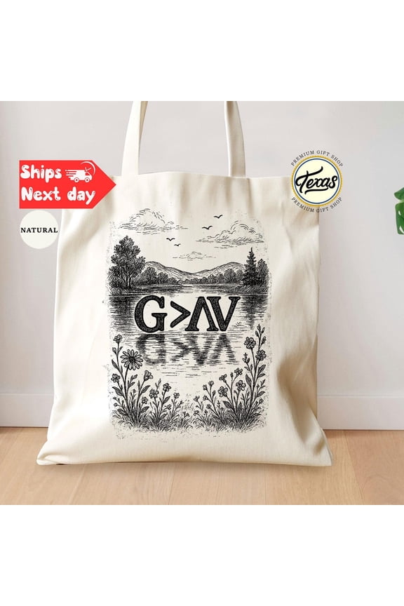 Bible Verse Canvas Tote Bag Boho Christian Inspiration