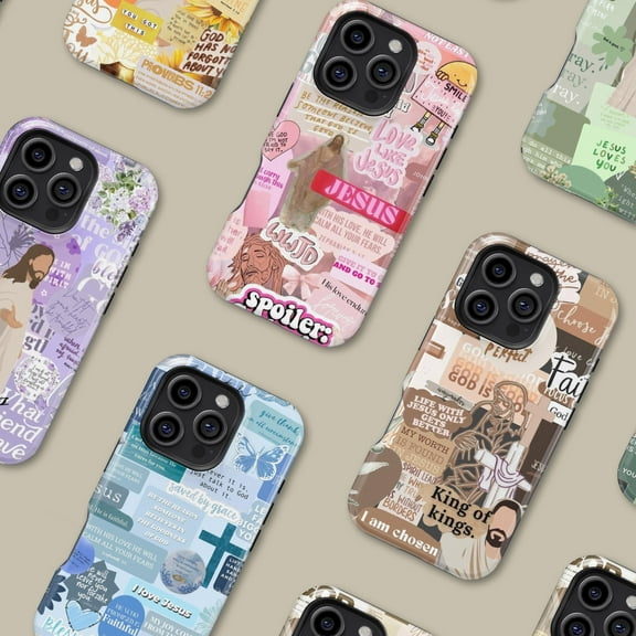 Bible Verse Collage Christian Case for iPhone Samsung Faith