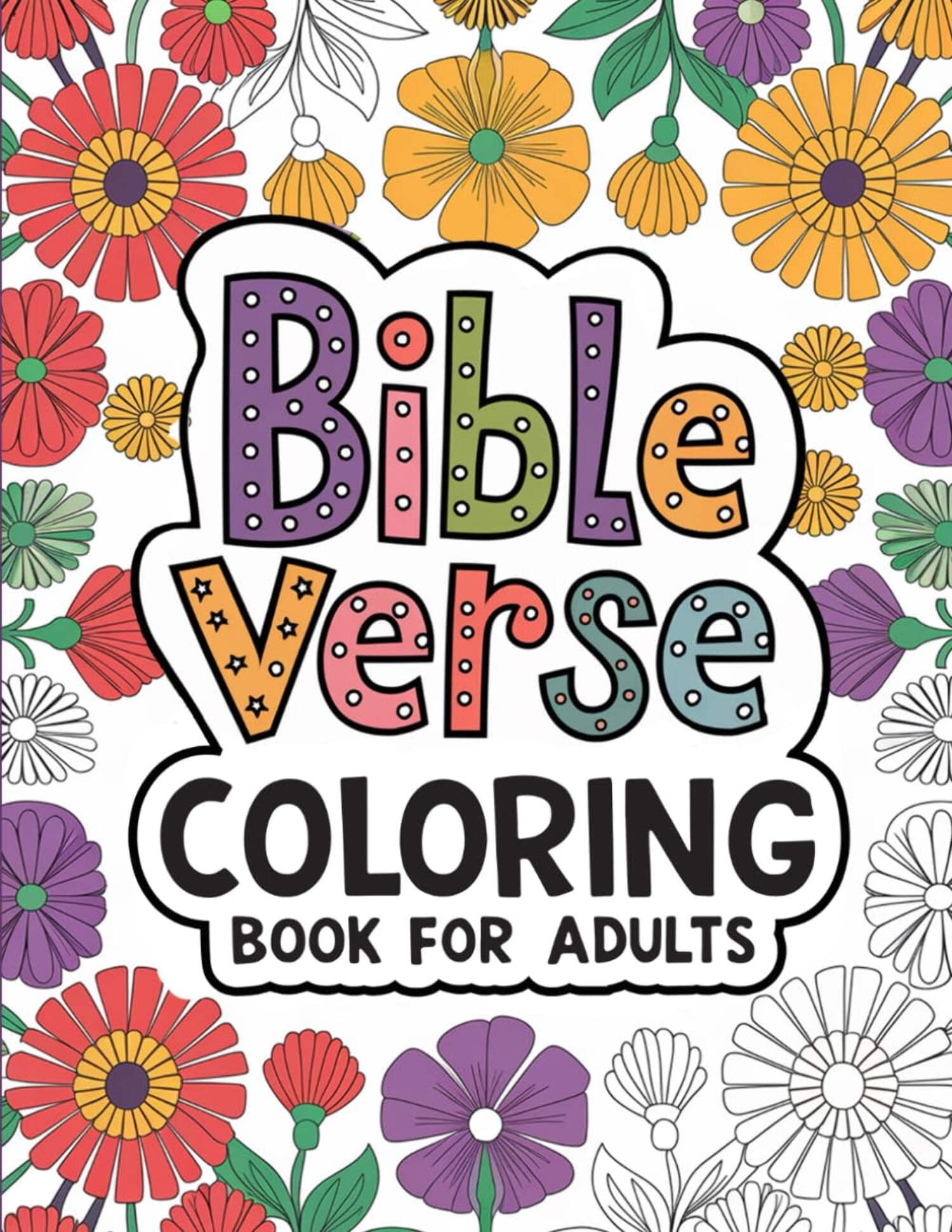 Bible Verse Coloring Book for Adults: 52 Inspiring Designs for