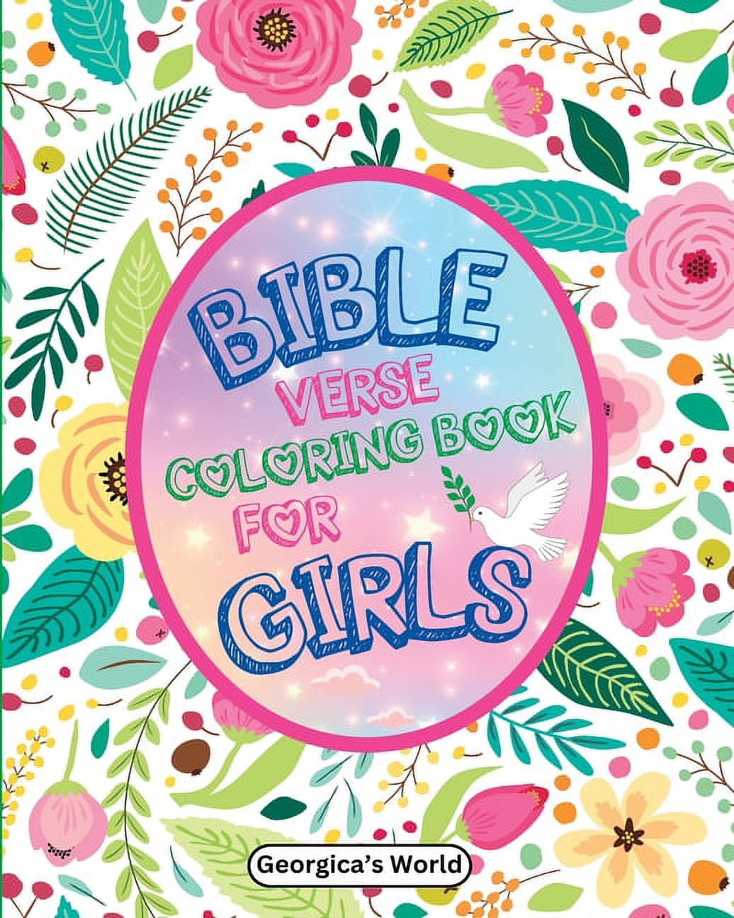 Bible Verse Coloring Book for Girls: Beautiful Illustrations and ...