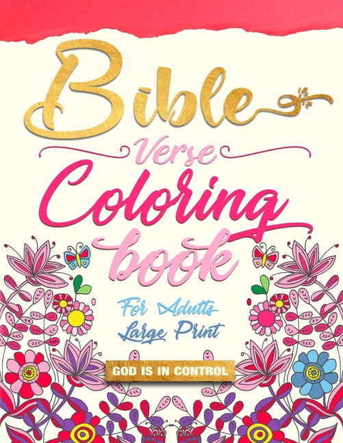 Christian Coloring Books: Bible Verse Coloring book for Adults Large
