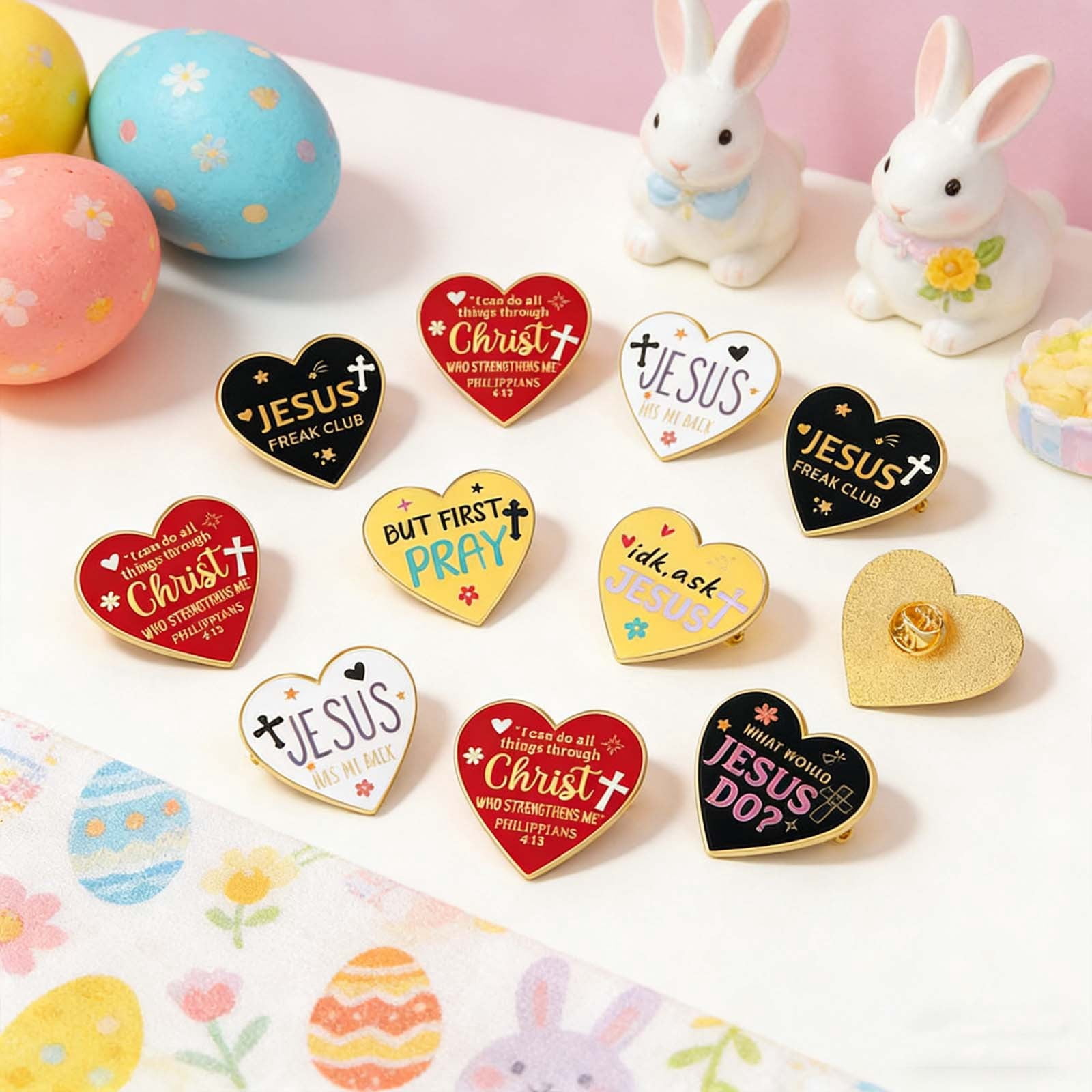 Bible Verse Enamel Pins Set - Christian Enamel Pin Set, Inspirational ...