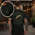 thumbnail image 1 of Bible Verse Fishers of Mens Pattern Tops Christian Fishing Graphic Tees Short Sleeve Casual T-shirts Black,XL, 1 of 6