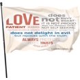 Bible Verse Garden Flag Love Is Patient Does Ont Delight In Evil But