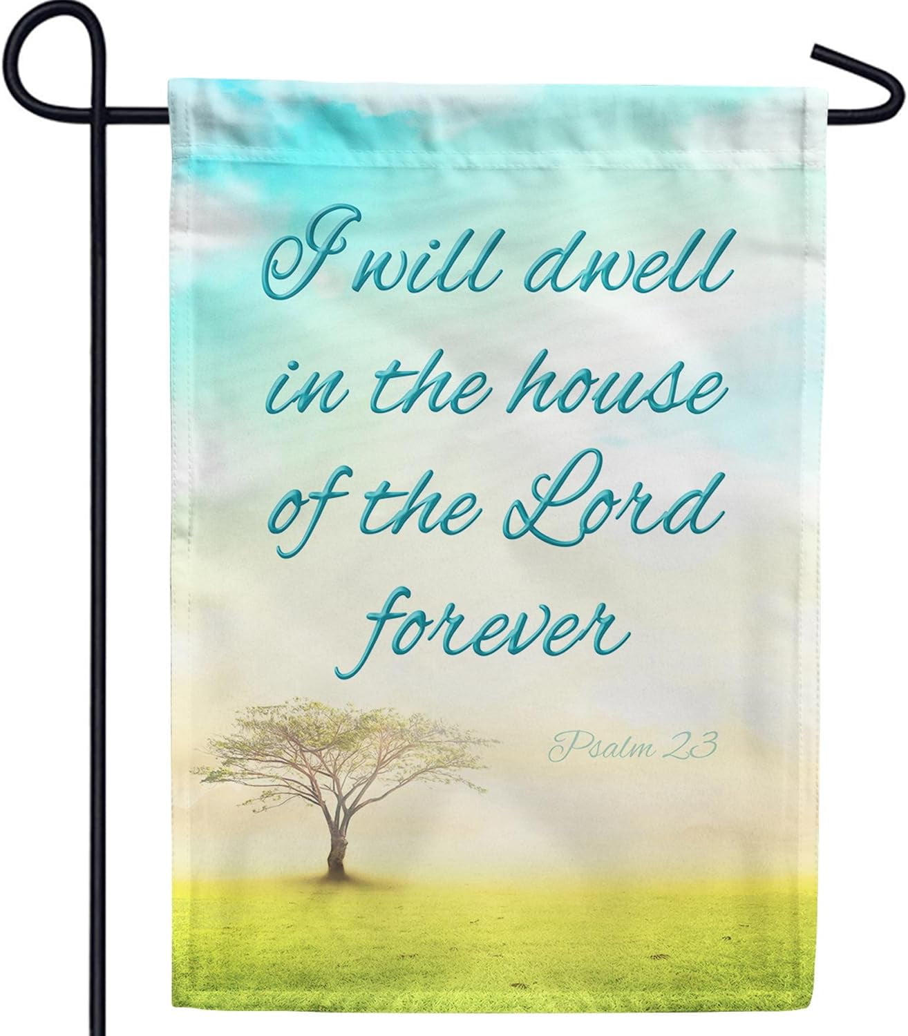 Bible Verse Garden Flag Psalm 23 House of The Lord Christian