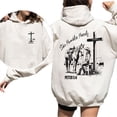 thumbnail image 1 of Bible Verse Hoodie – Double Sided She Humbles Herself 1 Peter 5:6 Pullover, Western Cowgirl Horse Cross Graphic Hoodie, Unisex Christian Faith Outfit Gift, 1 of 7