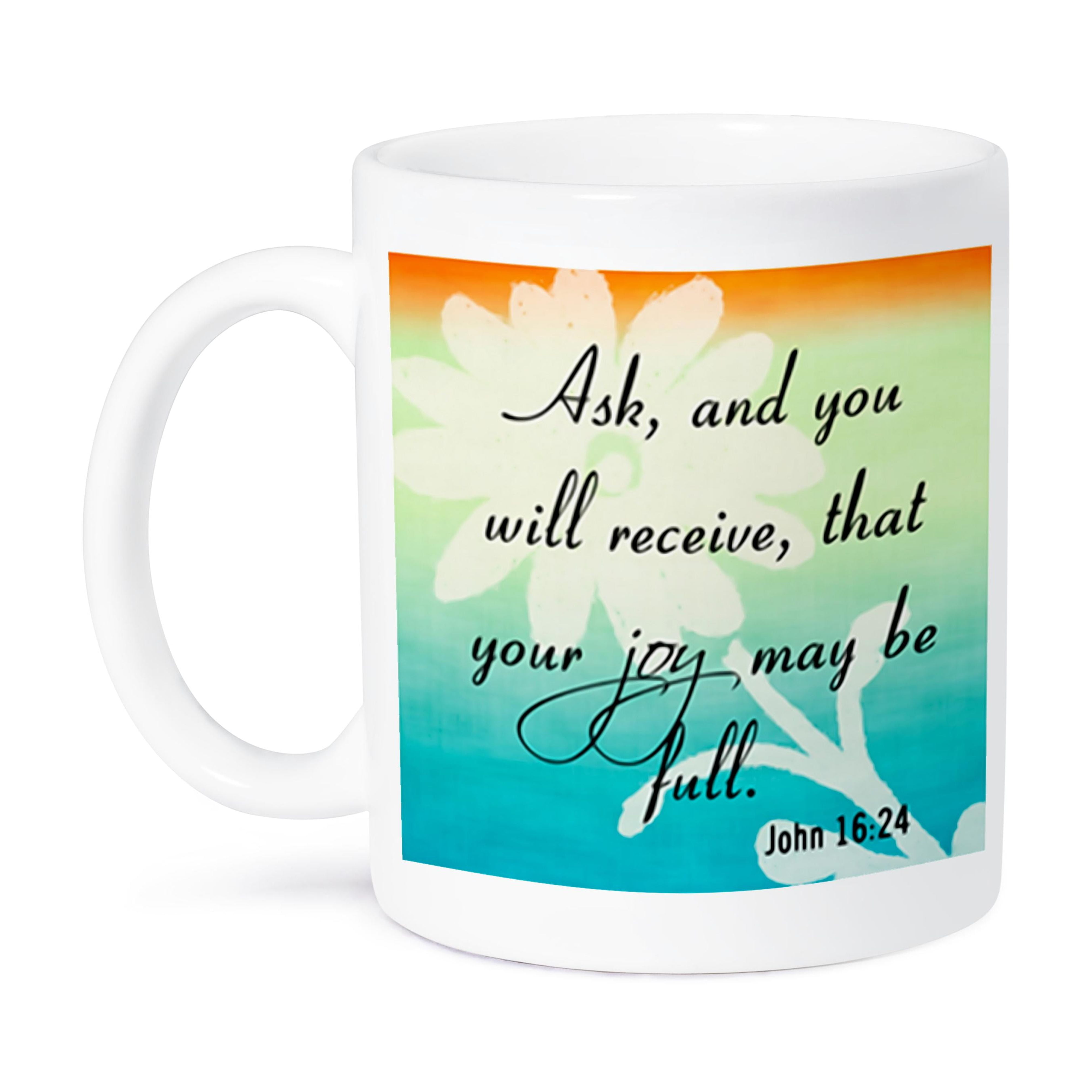 3dRose, Bible Verse John 16-24 Gradient Flower Bible Christian ...