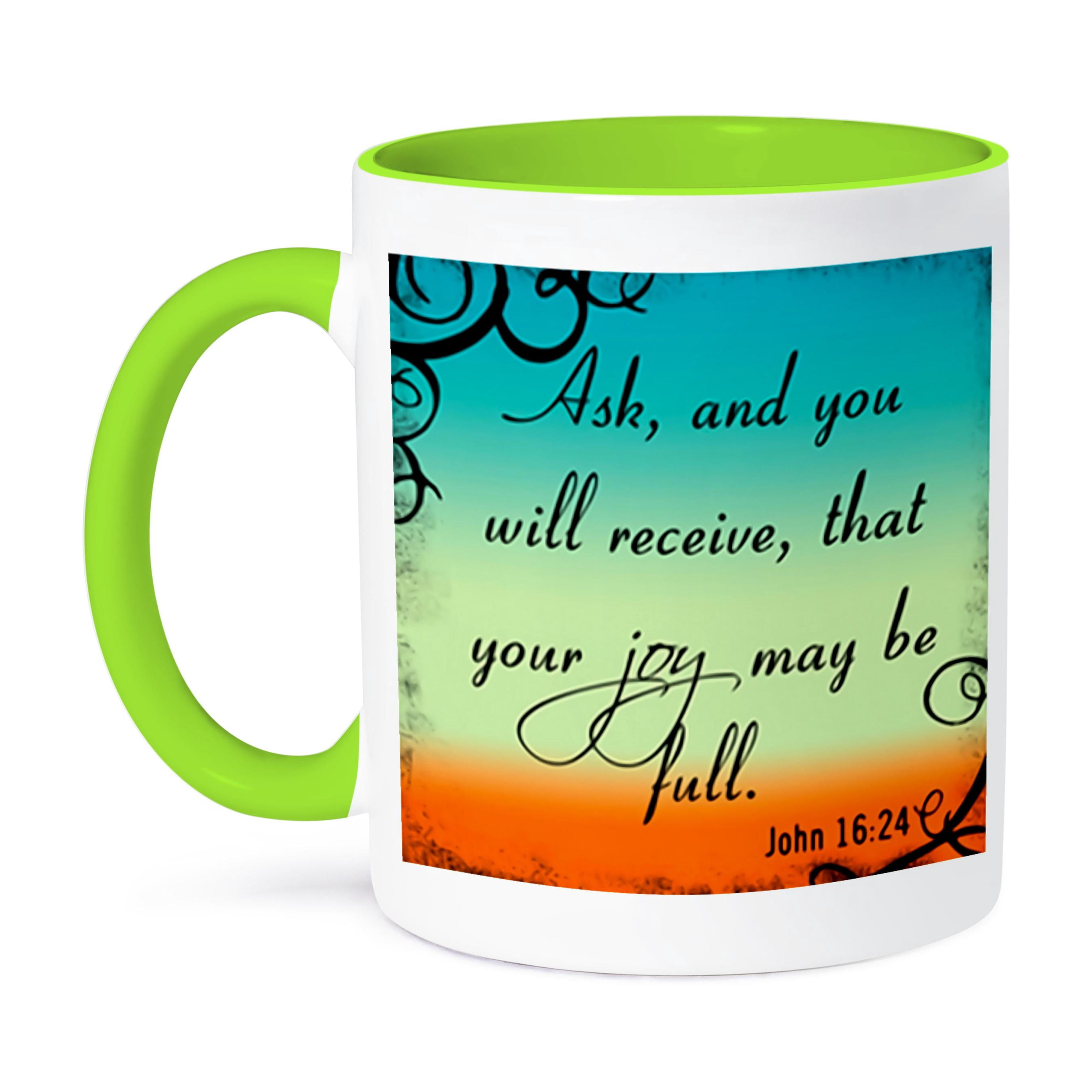 3dRose, Bible Verse John 16-24 Gradient Vibrant Bible Christian ...
