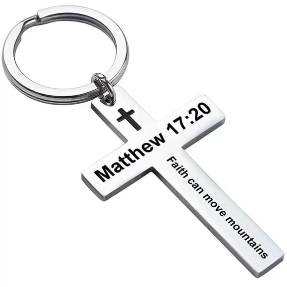 Bible Verse Keychain Christian Cross Keychain Cross Keychain with Religious Scripture Portable Keychain Classic Design