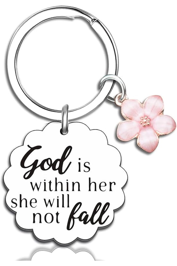 Bible Verse Keychain, Czzoypi Inspirational Christian Gifts For Women, Stainless Steel Religious Jewelry Spiritual Gift For Friend Teen Girl