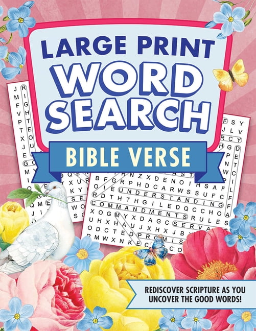 Bible Verse Large Print Word Search, (Paperback)