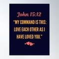 thumbnail image 1 of Bible Verse, Love Christianity Christ Healing With Sharing Love Poster Wall Art, Modern Wall Decor For Living Room Bedroom, 12x18 UNFRAMED, 1 of 2