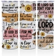 thumbnail image 1 of Bible Verse Motivational Gifts 20 oz Skinny Tumbler Stainless Steel Slim Insulated Tumblers Straight Water Bottle Coffee Mug Thermal Travel Cup with Lid, Birthday Religious Christian Gifts for Women, 1 of 6