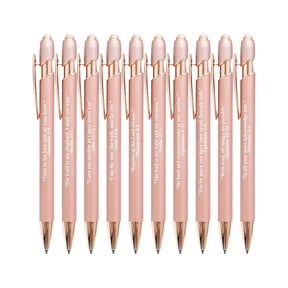 Bible Verse Pens (Inspirational Ballpoint Set), Scriptural Inscriptions Inspire Reflection, 10 Ballpoint Pen Set: Copywriting That Makes Every Writing Powerful 15ml, By Meiiso