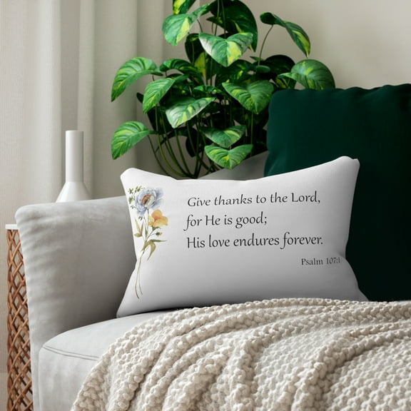 Bible Verse Pillow, Scripture Pillow, Christian Decor, Inspirational Decor