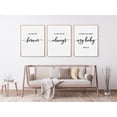thumbnail image 1 of Bible Verse Poster 3 Piece I'll Love You Forever I'll Like You For Always Poster Prints Wall Art Canvas Painting Framed Artwork for Living Room Nursery Baby Shower Decoration, 1 of 4