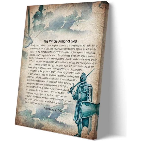 Bible Verse Poster Vintage Framed Picture Prints Chapters 6 10-20 Prayer Wall Art Quotes Poster for Home Decor 12.00" x 18.00"