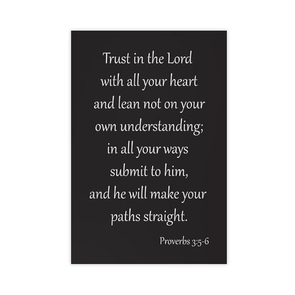 Bible Verse Proverb Canvas Wall-Art Decor Print Picture Paintings for Living Room Bedroom Decoration