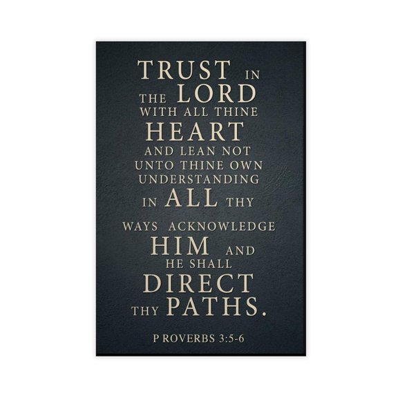 Bible Verse Proverbs 35-6 Canvas Bedroom Decor Landscape Office Room Decor Gift poster