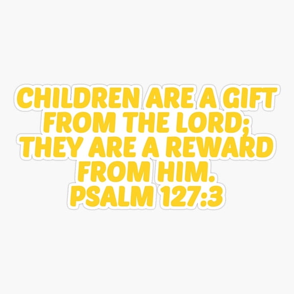 Bible Verse Psalm 1273 Sticker