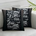 thumbnail image 1 of Bible Verse Sayings Pillow Case Cushion Cover nches for Sofa Couch, Bible Verse God Hope Future Throw Pillow Cover, 1 of 6
