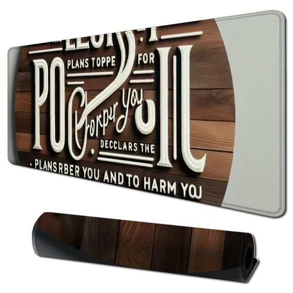 Bible Verse Scripture Quotes Mouse Pad, for I Know The Plans I Have for You Declares The Inspirational Quote Round Mouse Pads