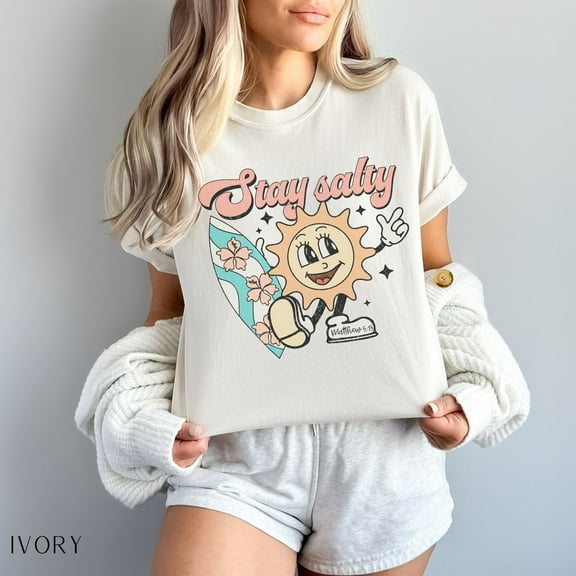 Bible Verse Shirt, Retro 70s T-Shirt, Boho Christian Shirt, Stay Salty Matthew Scripture T-Shirt, Christian Boutique