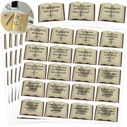 Bible Verse Stickers Book Shape Scripture Inspirational Sticker 200pcs Christian Religious Faith Labels 2inch