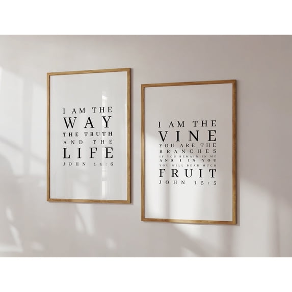 Bible Verse Wall Art Christian Scripture Wall Art Christian Decor ...