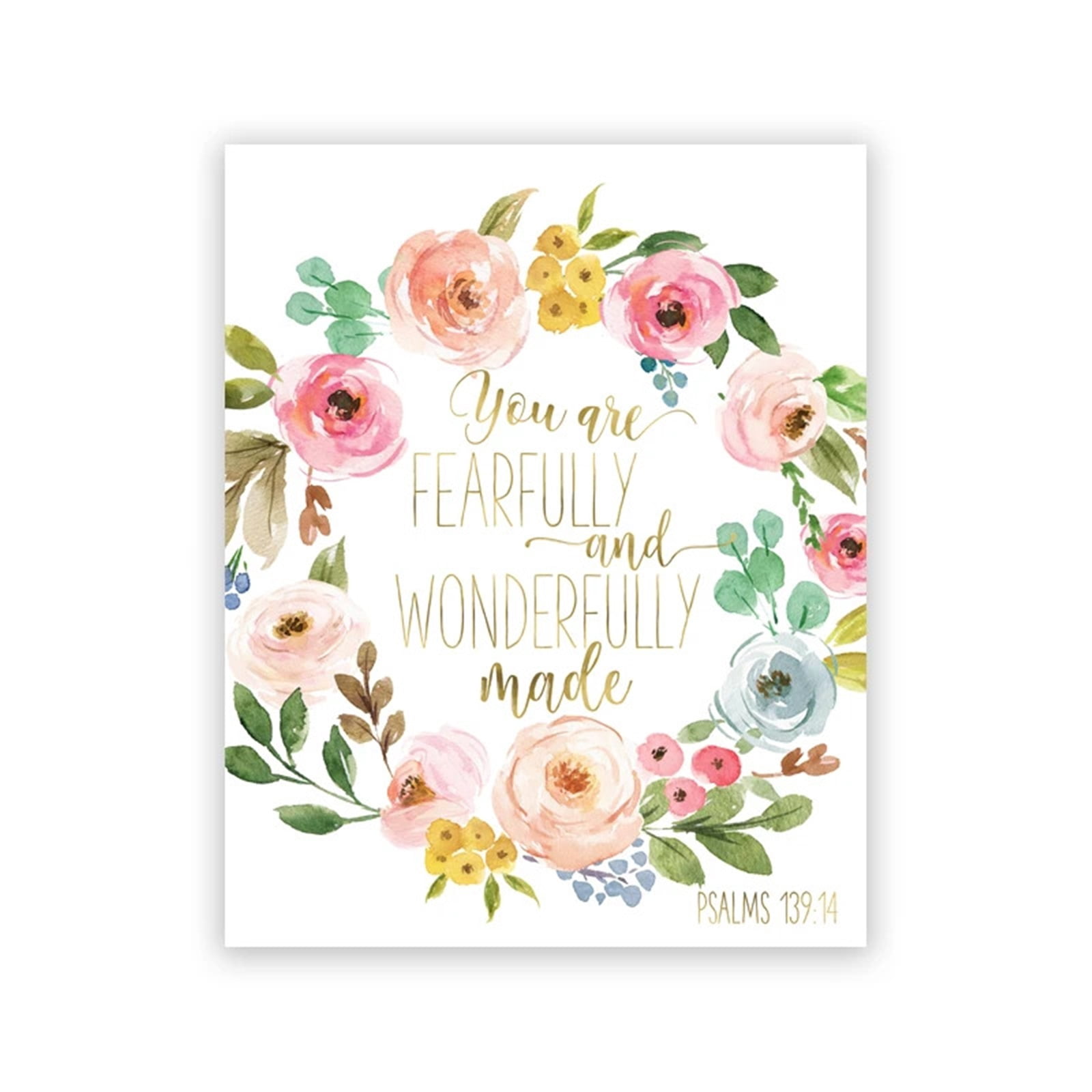 Bible Verse Wall Art Prints Vintage Psalm Poster Christian Scripture ...