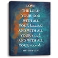 thumbnail image 1 of Bible Verse Wall Art ， Scripture Wall Art ，Christian Gifts for Women, Men, Kids Bedroom, Kitchen ，Positive Inspirational Canvas Decoration Painting - 11"*15"(29x38cm)-Framed, 1 of 6