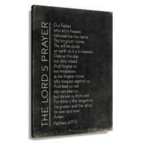 Bible Verse Wall Art The Lord's Prayer Matthew 6 9-13 Wall Art Giclee Printing Canvas Prints Decor For Bedroom Unframed 12x18 in